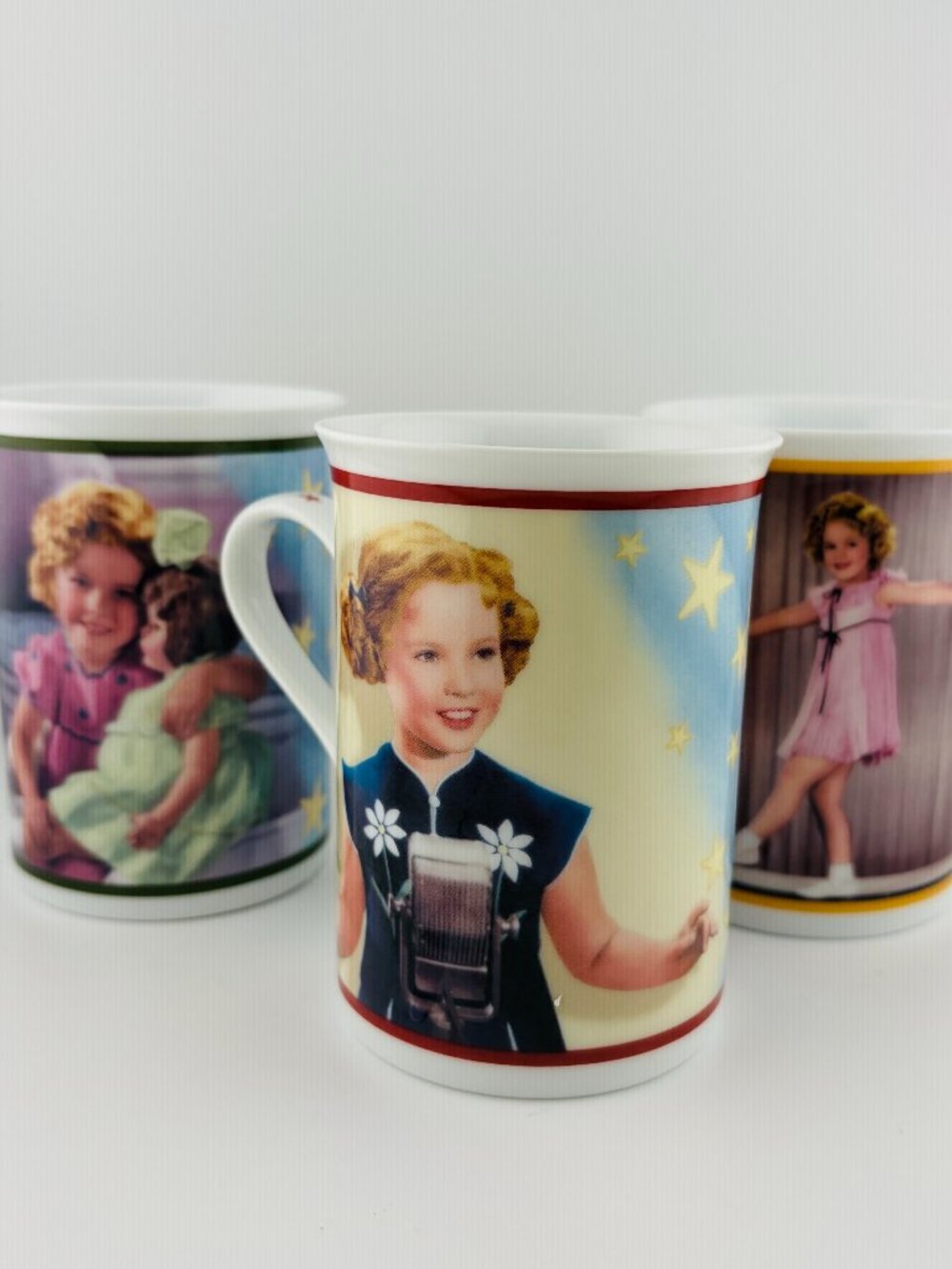 Vintage Shirley Temple Collection Ceramic Mug Set – Lot of 3 - The Danbury Mint